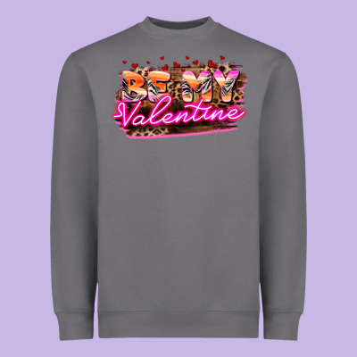 Be My Valentine Heavyweight Sweatshirt Designed By Howdyjamesfarm