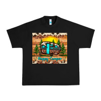 Black happy camper Urban Heavy Tee - JahusDesignShop