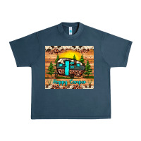 Midnight Navy happy camper Urban Heavy Tee - JahusDesignShop