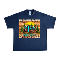 Navy happy camper Urban Heavy Tee - JahusDesignShop