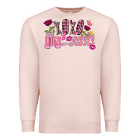 Pale Pink Xoxo Hugs And Kisses Valentine's Day Premium Sweatshirt - FaDigitalArtStudio
