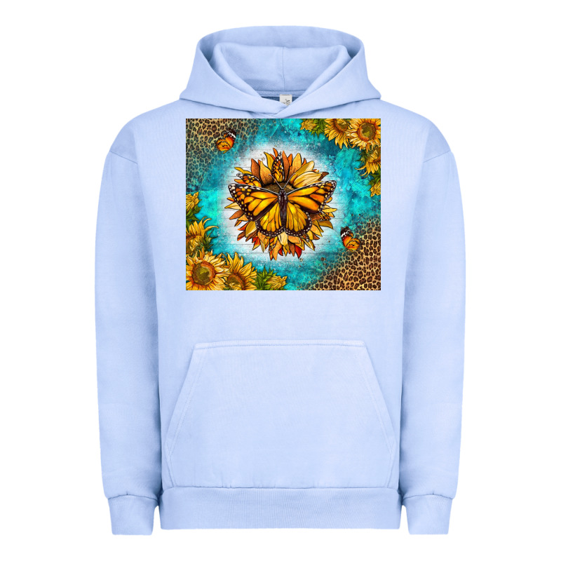 Monarch Butterfly Sunflower Urban Hoodie by LillyAllenDesigns | Teevron