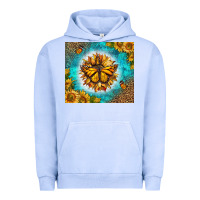 Pigment Grape Ice Monarch Butterfly Sunflower Urban Hoodie - LillyAllenDesigns