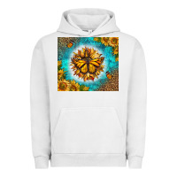 Pigment Lunar Rock Monarch Butterfly Sunflower Urban Hoodie - LillyAllenDesigns