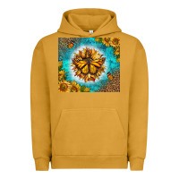 Pigment Peanut Butter Monarch Butterfly Sunflower Urban Hoodie - LillyAllenDesigns