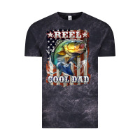 Cloud Black Reel Cool Dad Bass 4th of July Vintage Tee - LillyAllenDesigns
