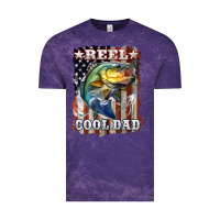 Cloud Purple Reel Cool Dad Bass 4th of July Vintage Tee - LillyAllenDesigns