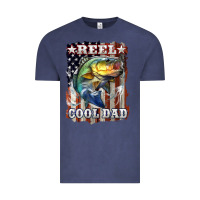 Vintage Denim Reel Cool Dad Bass 4th of July Vintage Tee - LillyAllenDesigns