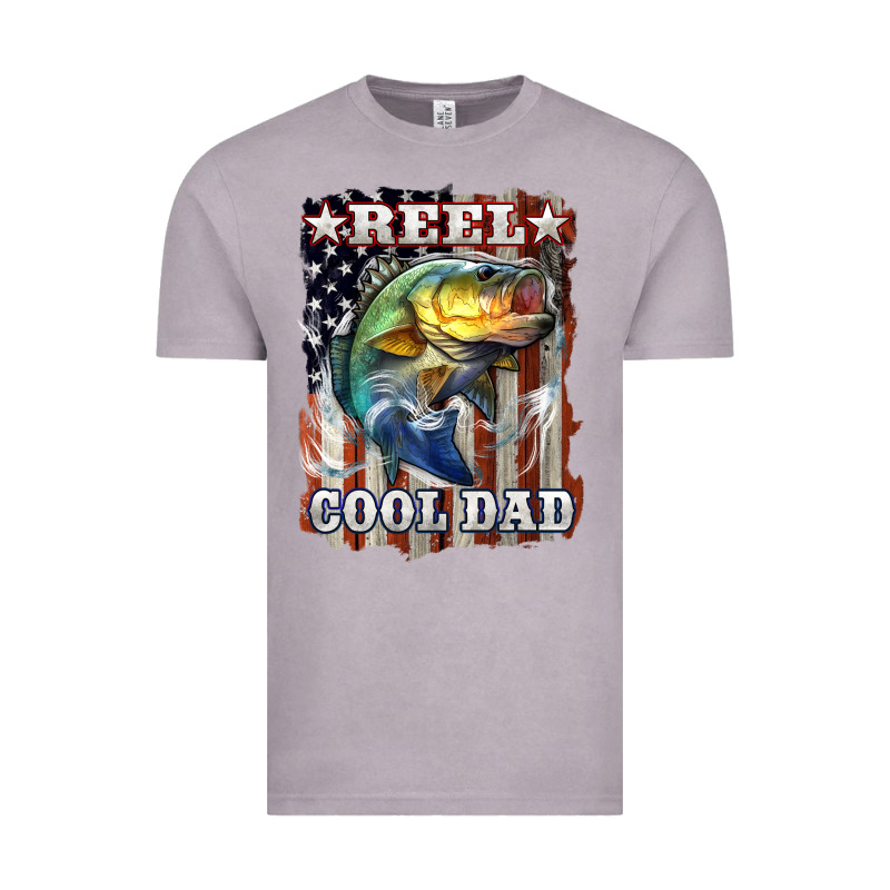 Reel Cool Dad Bass 4th Of July Vintage Tee by LillyAllenDesigns | Teevron
