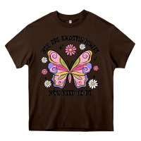 Chocolate Brown you are exactly where you need to be Heavy Core Tee - MaliasSmallBusiness