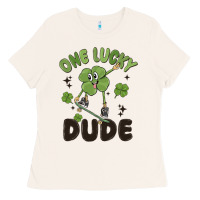 Bone one lucky dude Ladies Tee - MaliasSmallBusiness