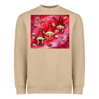 Mushroom gnomies with food elements tumbler hjf Heavyweight Sweatshirt - HowdyJamesFarm
