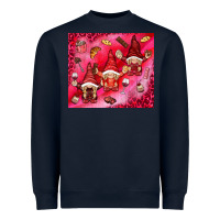Navy gnomies with food elements tumbler hjf Heavyweight Sweatshirt - HowdyJamesFarm