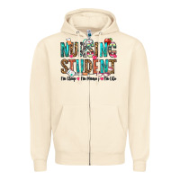 Sandshell nursing student no sleep no money no life Zipper Hoodie - OliviaCreatesArt