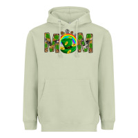 Matcha Western Mom With Shamrocks Heavyweight Hoodie - BundleAndBundleShop