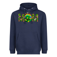 Navy Western Mom With Shamrocks Heavyweight Hoodie - BundleAndBundleShop