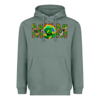 Sage Western Mom With Shamrocks Heavyweight Hoodie - BundleAndBundleShop