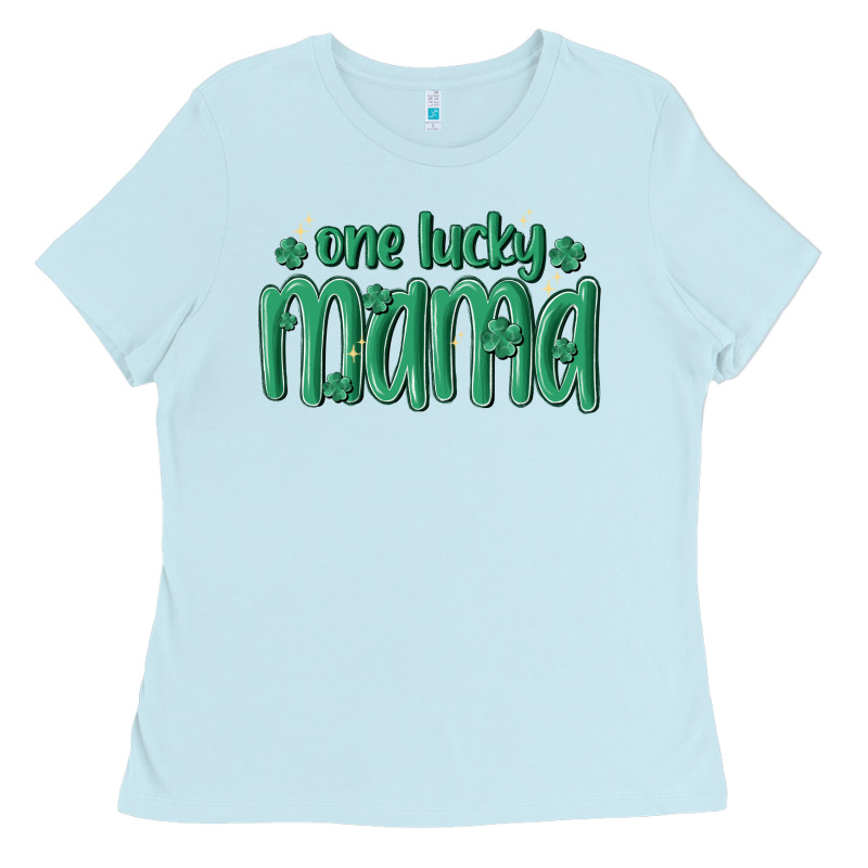 One Lucky Mama Ladies Tee by MaliasSmallBusiness | Teevron