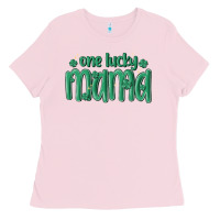 Bubblegum Pink one lucky mama Ladies Tee - MaliasSmallBusiness