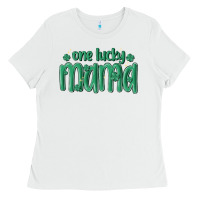 White one lucky mama Ladies Tee - MaliasSmallBusiness