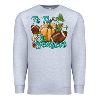 Heather Grey tis the season Premium Sweatshirt - BundleAndBundleShop