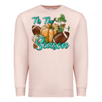 Pale Pink tis the season Premium Sweatshirt - BundleAndBundleShop