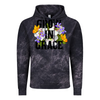Cloud Black Grow In Grace Vintage Hoodie - LillyAllenDesigns