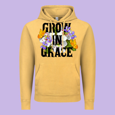 Grow In Grace Vintage Hoodie Designed By Lillyallendesigns