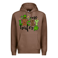 Chestnut St. Patrick's Day One lucky Heifer Premium Hoodie - OliviaCreatesArt
