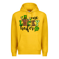 Lemon St. Patrick's Day One lucky Heifer Premium Hoodie - OliviaCreatesArt