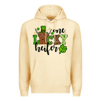 Pina Colada St. Patrick's Day One lucky Heifer Premium Hoodie - OliviaCreatesArt