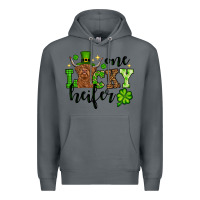 Rock St. Patrick's Day One lucky Heifer Premium Hoodie - OliviaCreatesArt