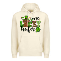 Sandshell St. Patrick's Day One lucky Heifer Premium Hoodie - OliviaCreatesArt