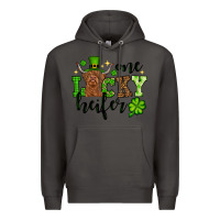 Smoke St. Patrick's Day One lucky Heifer Premium Hoodie - OliviaCreatesArt
