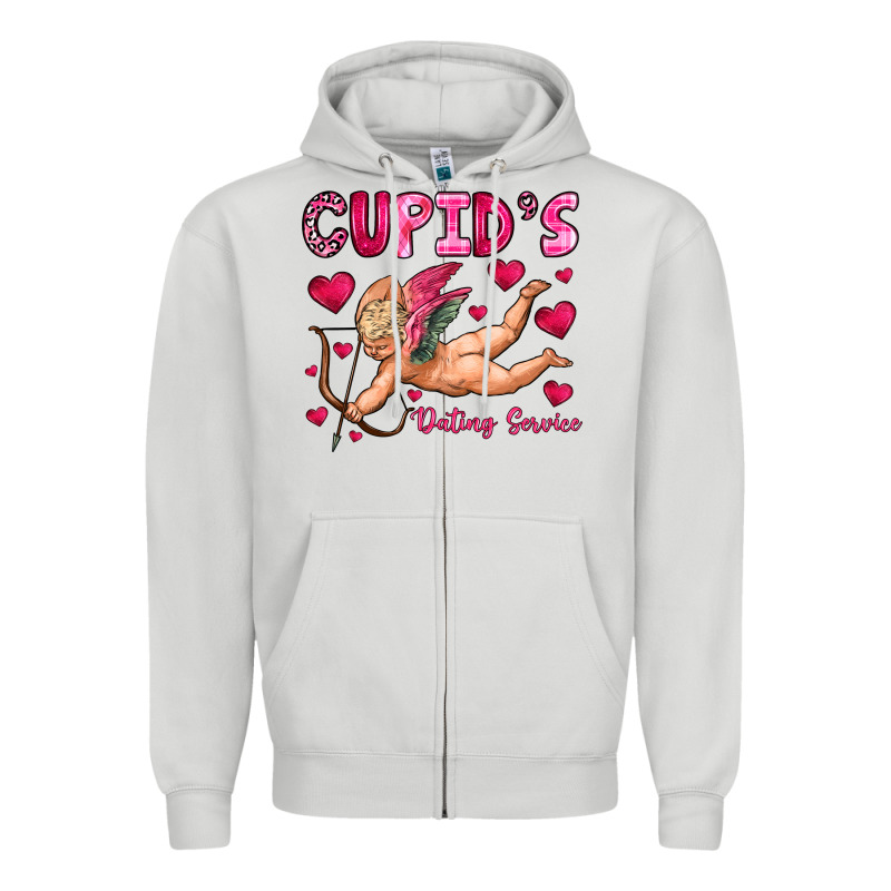 Cupid S Dating Service Zipper Hoodie by OliviaCreatesArt | Teevron