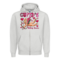 Dove Grey cupid s dating service Zipper Hoodie - OliviaCreatesArt