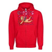 Red cupid s dating service Zipper Hoodie - OliviaCreatesArt
