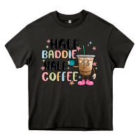 Asphalt half baddie half coffee Heavy Core Tee - MaliasSmallBusiness