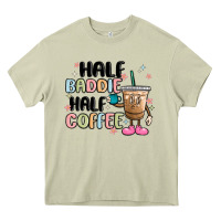 Mossy half baddie half coffee Heavy Core Tee - MaliasSmallBusiness