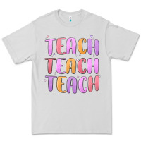 Dove Grey teach teach varsity Premium Tee - MaliasSmallBusiness