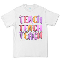 White teach teach varsity Premium Tee - MaliasSmallBusiness