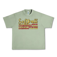 Oil Green softball game day Urban Heavy Tee - Artiststas