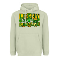 Matcha St Patricks Day Lucky And Blessed Heavyweight Hoodie - FaDigitalArtStudio