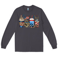 Smoke 4th of july skeleton coffee cups Long Sleeve Tee - Jasminsmagicworld