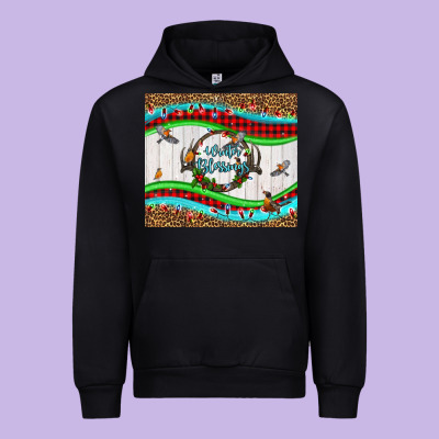 Winter Blessings Leopard Urban Hoodie Designed By Lillyallendesigns