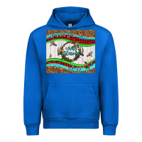 Cobalt winter blessings leopard Urban Hoodie - LillyAllenDesigns