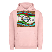 Pigment Salmon winter blessings leopard Urban Hoodie - LillyAllenDesigns