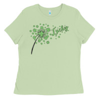 Matcha four leaf clover Ladies Tee - MaliasSmallBusiness