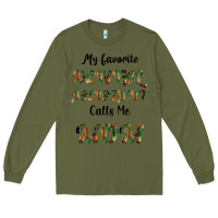 Army Green My Favorite Dental Assistant Calls Me Mom Long Sleeve Tee - Bettercallsaul
