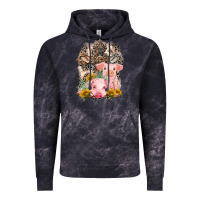 Cloud Black Western Pigs with Crosses Vintage Hoodie - LillyAllenDesigns